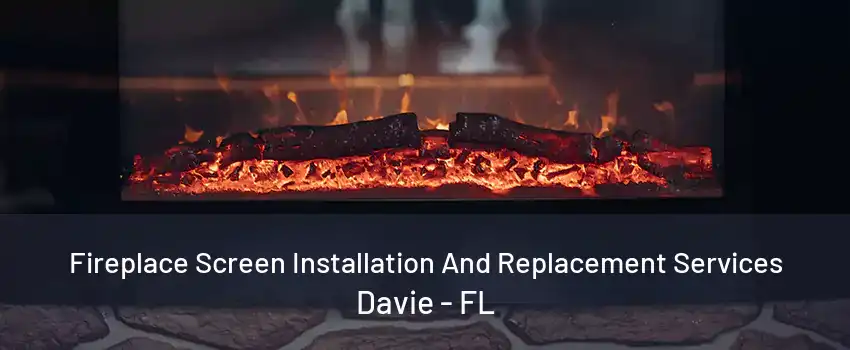 Fireplace Screen Installation And Replacement Services Davie - FL