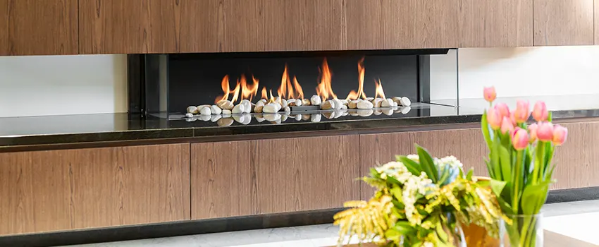 Double-height Fireplace Design Refurbishment in Davie, Florida